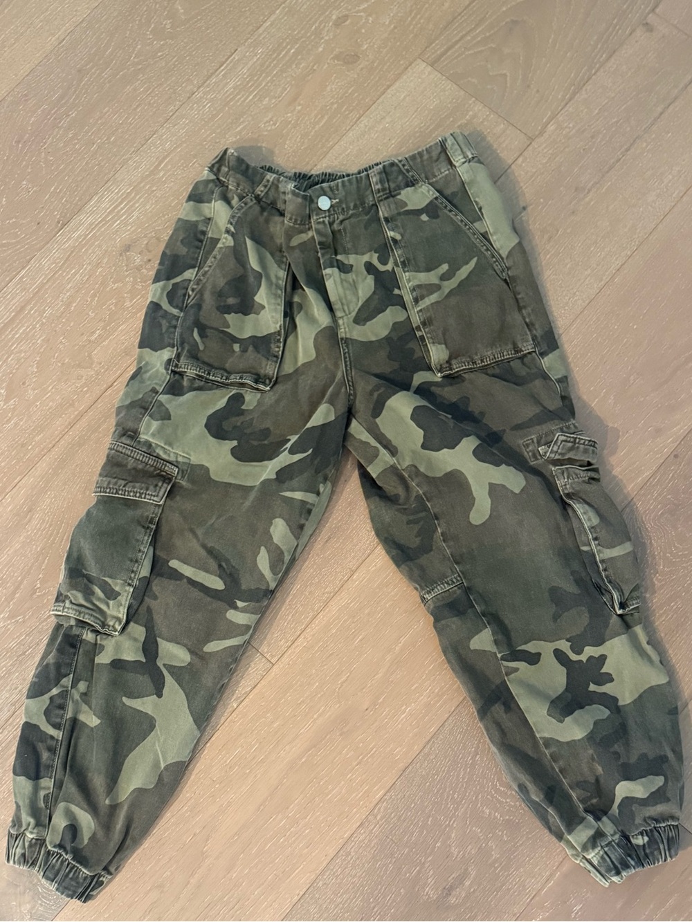 AllSaints Frieda Camo Cargo Pants Green Size 10